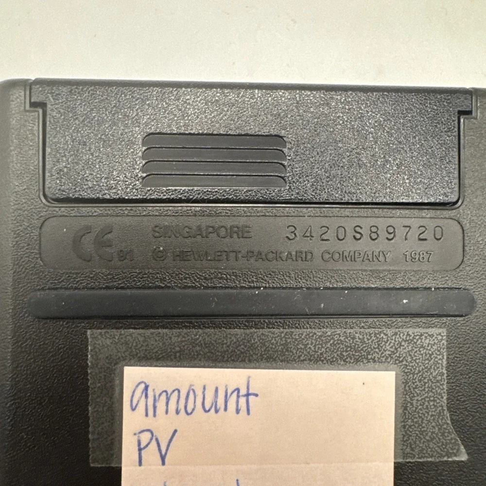 Vintage HP Hewlett Packard 10-B Business Scientific Calculator 1987 W/Sleeve